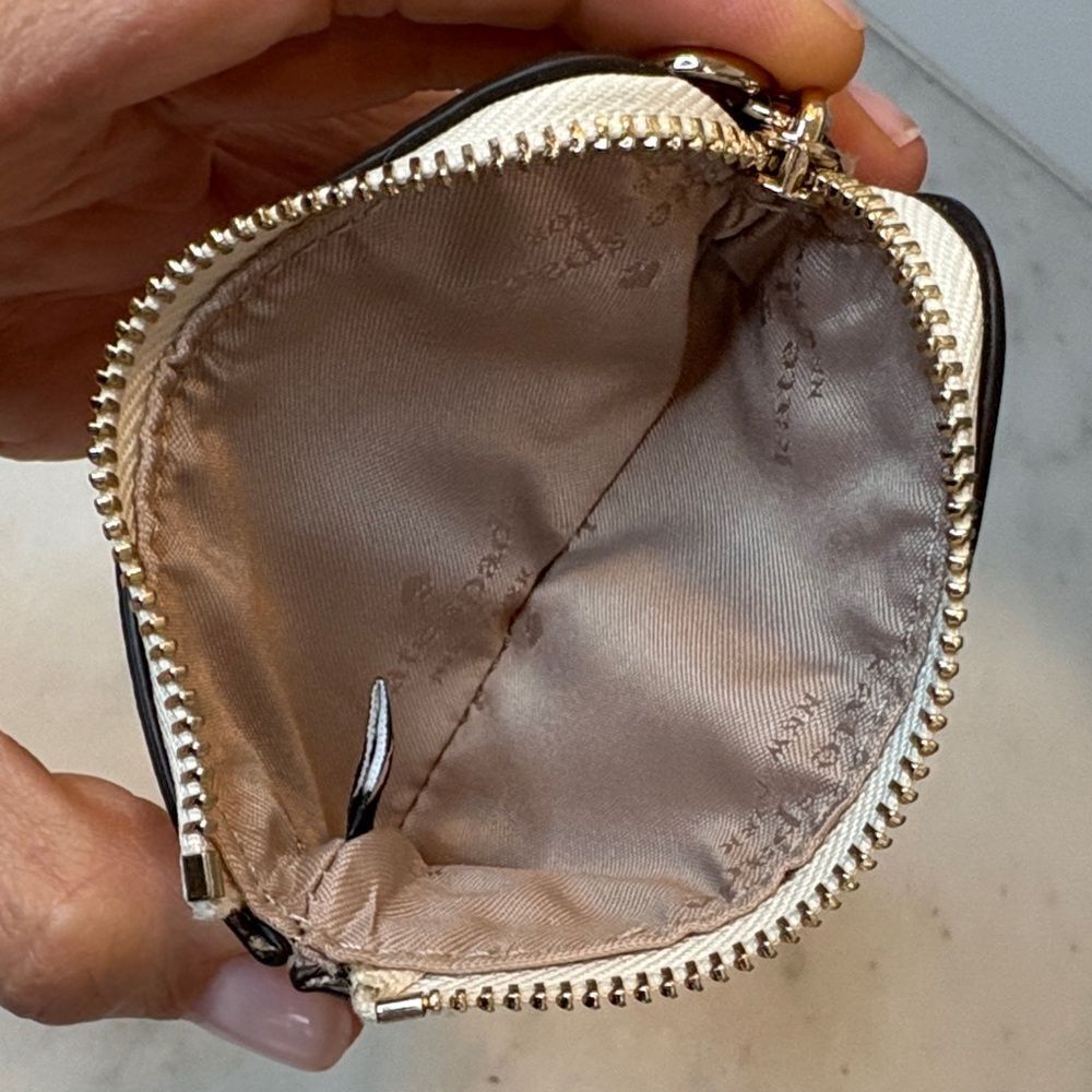 Kate Spade Change Coin Purse Pebbled Leather Key Chain Coin Purse - Picture 12 of 13